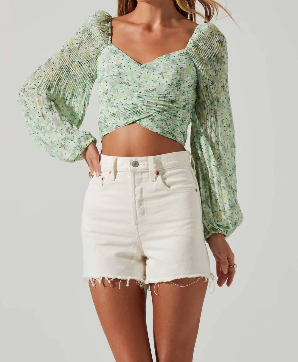 NEW ASTR bonnie top in sage